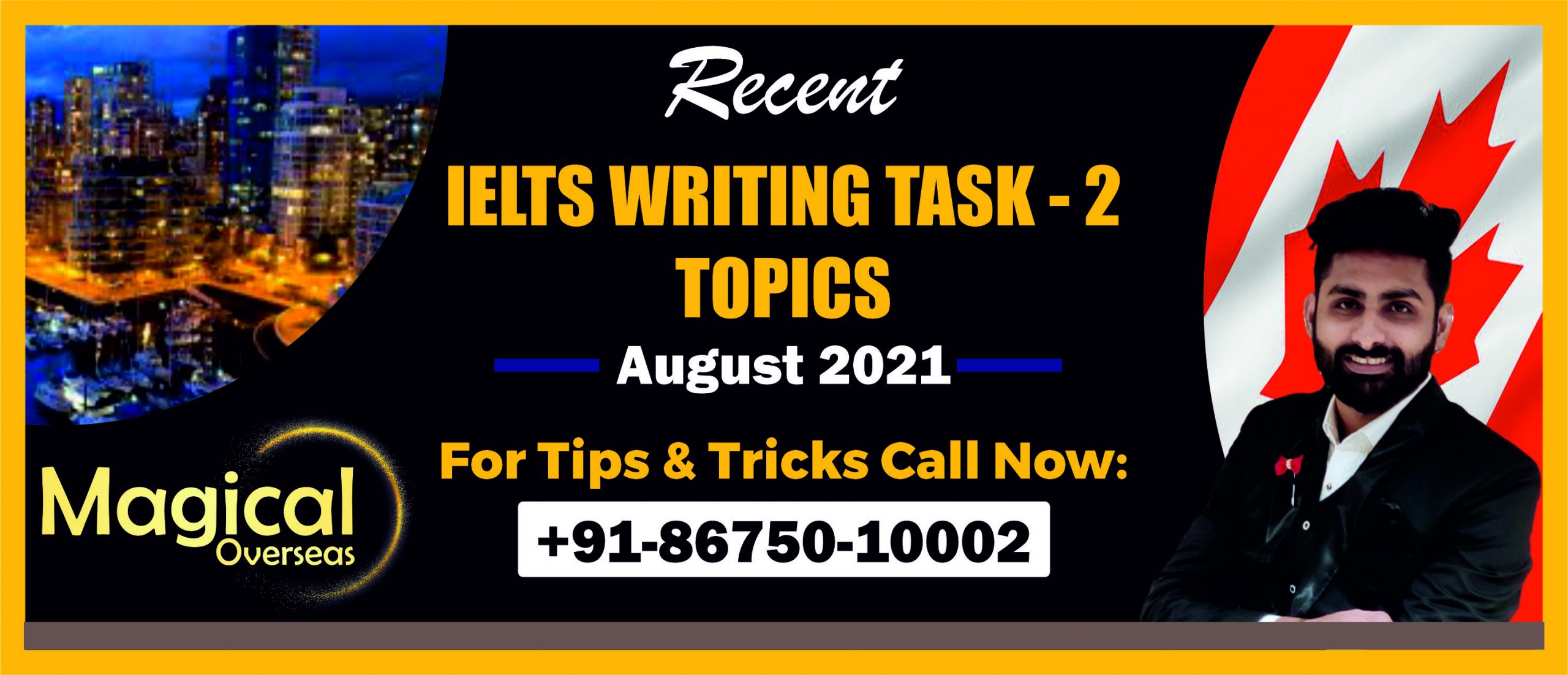 Writing Task 2 Topics August 2021